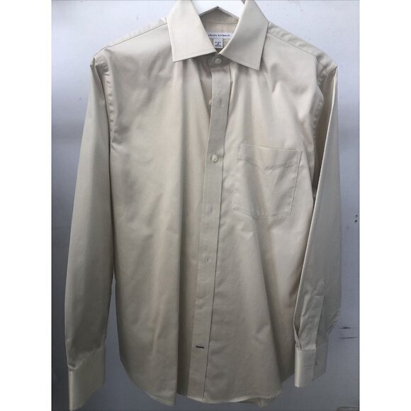 BANANA REPUBLIC L/S Button Shirt, Men's Size Small  tan Plaid - Picture 1 of 3